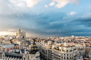 Vista panorámica del centro de Madrid desde el Círculo de Bellas Artes